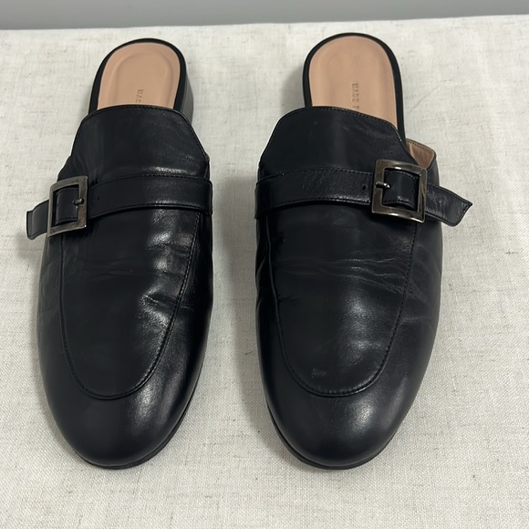 Made for Italic Women’s Leather Black Buckle Detail Mule Loafers size 41 ( 9.5) - Picture 2 of 9